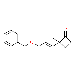 (E)-2-(3-(BENZYLOXY)PROP-1-ENYL)-2-METHYLCYCLOBUTANONE Structure