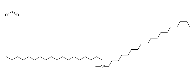 dimethyl(dioctadecyl)azanium,acetate结构式
