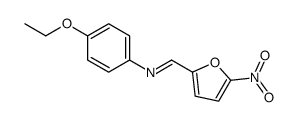 N-(4-ethoxyphenyl)-1-(5-nitrofuran-2-yl)methanimine Structure