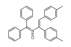 N-(diphenylmethylene)-1,2-di-p-tolylethenamine oxide Structure