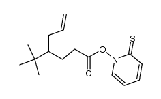 N-[(4-tert-Butylhept-6-enoyl)oxy]pyridine-2-thione结构式