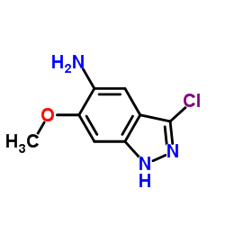 3-Chloro-6-methoxy-1H-indazol-5-amine Structure