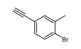 1-Bromo-4-ethynyl-2-methylbenzene结构式