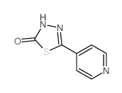 5-pyridin-4-yl-3H-1,3,4-thiadiazol-2-one结构式