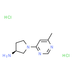 (3S)-1-(6-Methylpyrimidin-4-yl)pyrrolidin-3-amine dihydrochloride structure