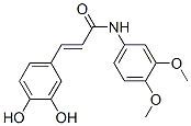 (E)-3-(3,4-Dihydroxyphenyl)-N-(3,4-dimethoxyphenyl)propenamide Structure