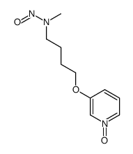 N-methyl-N-[4-(1-oxidopyridin-1-ium-3-yl)oxybutyl]nitrous amide结构式