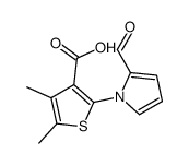 2-(2-formylpyrrol-1-yl)-4,5-dimethylthiophene-3-carboxylic acid Structure