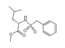 N-(phenylmethanesulfonyl)-L-leucine methyl ester Structure