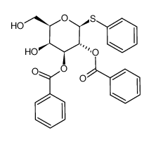 phenyl 1-thio-2,3-di-O-benzoyl-β-D-galactopyranoside结构式