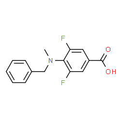 4-(benzyl(Methyl)amino)-3,5-difluorobenzoic acid Structure