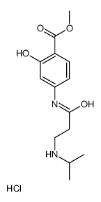 methyl 2-hydroxy-4-[3-(propan-2-ylamino)propanoylamino]benzoate,hydrochloride结构式