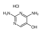 2,4-diaminopyrimidin-5-ol dihydrochloride Structure