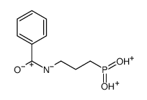 3-benzamidopropyl-hydroxy-oxophosphanium Structure