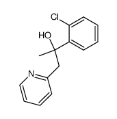 2-(2-chlorophenyl)-1-(2-pyridiyl)-2-propanol结构式
