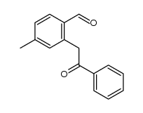 4-methyl-2-(2-oxo-2-phenylethyl)benzaldehyde结构式