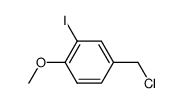 3-iodo-4-methoxybenzyl chloride Structure