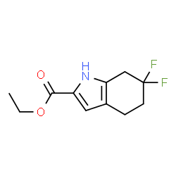 ethyl 6,6-difluoro-4,5,6,7-tetrahydro-1H-indole-2-carboxylate Structure