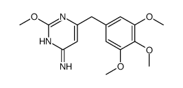 2-methoxy-6-[(3,4,5-trimethoxyphenyl)methyl]pyrimidin-4-amine结构式