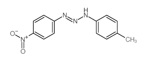 1-Triazene,1-(4-methylphenyl)-3-(4-nitrophenyl)-结构式