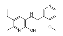 5-ethyl-3-[(4-methoxypyridin-3-yl)methylamino]-6-methyl-1H-pyridin-2-one Structure