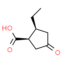 Cyclopentanecarboxylic acid, 2-ethyl-4-oxo-, cis- (9CI)结构式