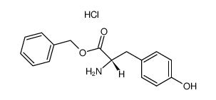 L-Tyrosine, phenylmethyl ester, hydrochloride structure