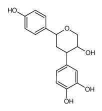 4-[(2R)-3,4,5,6-Tetrahydro-5α-hydroxy-2-(4-hydroxyphenyl)-2H-pyran-4β-yl]-1,2-benzenediol structure