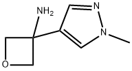 3-(1-甲基-1H-吡唑-4-基)氧杂环丁烷-3-胺结构式