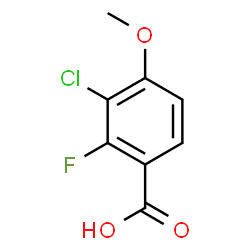3-Chloro-2-fluoro-4-methoxybenzoic acid Structure