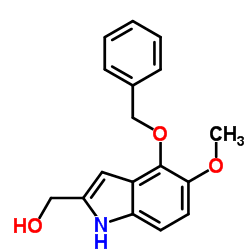 [4-(Benzyloxy)-5-methoxy-1H-indol-2-yl]methanol Structure