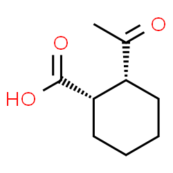 Cyclohexanecarboxylic acid, 2-acetyl-, (1R,2S)-rel- (9CI)结构式