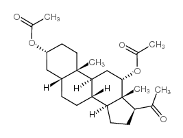 Pregnan-20-one,3,12-bis(acetyloxy)-, (3a,5b,12a)- (9CI) structure