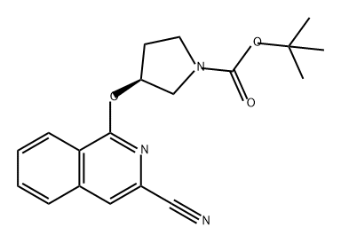 tert-butyl (S)-3-((3-cyanoisoquinolin-1-yl)oxy)pyrrolidine-1-carboxylate picture