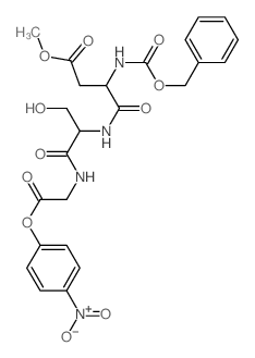 Glycine,N-[N-[N-[(phenylmethoxy)carbonyl]-L-a-aspartyl]-L-seryl]-, 4-methyl 1-(4-nitrophenyl) ester(9CI)结构式