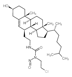 7-beta(N-(2-Chloroethyl)-N-nitroso-N-carbonylaminoethyl)cholesterol结构式