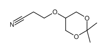 3-[(2,2-dimethyl-1,3-dioxan-5-yl)oxy]propanenitrile结构式