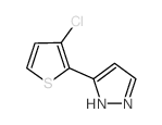 5-(3-Chloro-2-thienyl)-1H-pyrazole结构式