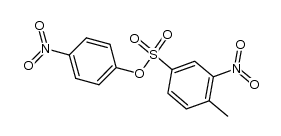 2-nitro-toluene-4-sulfonic acid-(4-nitro-phenyl ester)结构式