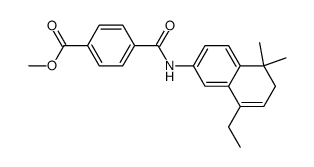 4-[[(5,6-Dihydro-5,5-dimethyl-8-ethyl-2-napthalenyl)amino]carbonyl]benzoic acid, methyl ester Structure