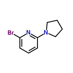 2-bromo-6-pyrrolidin-1-ylpyridine结构式