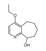 5H-Cyclohepta[b]pyridin-9-ol,4-ethoxy-6,7,8,9-tetrahydro-(9CI) structure