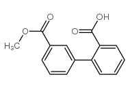 Methyl 3-(2-carboxyphenyl)benzoate structure