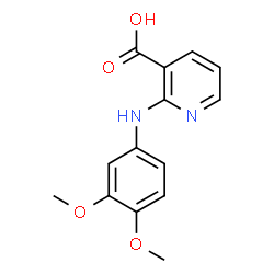 2-(3,4-dimethoxy-phenylamino)-nicotinic acid Structure