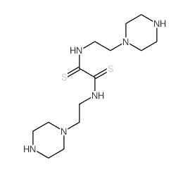 N,N-Bis(N-beta-piperazinoethyl)-dithiooxamide结构式