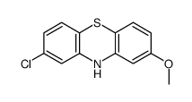 2-chloro-8-methoxy-10H-phenothiazine结构式