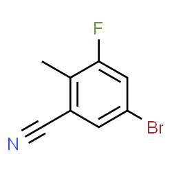 5-Bromo-3-fluoro-2-methylbenzonitrile Structure