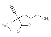 ethyl 2-cyano-2-fluoro-hexanoate Structure