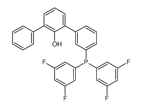 2-[3-bis(3,5-difluorophenyl)phosphanylphenyl]-6-phenylphenol结构式