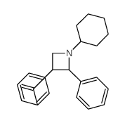 (1-cyclohexyl-2-phenyl-azetidin-3-yl)-phenyl-methanone structure